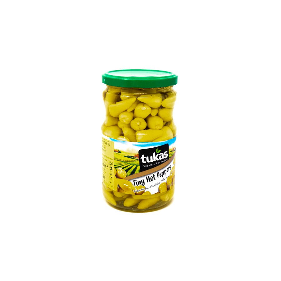 Tukas Biberiye Hot Pepper Pickles 720gr