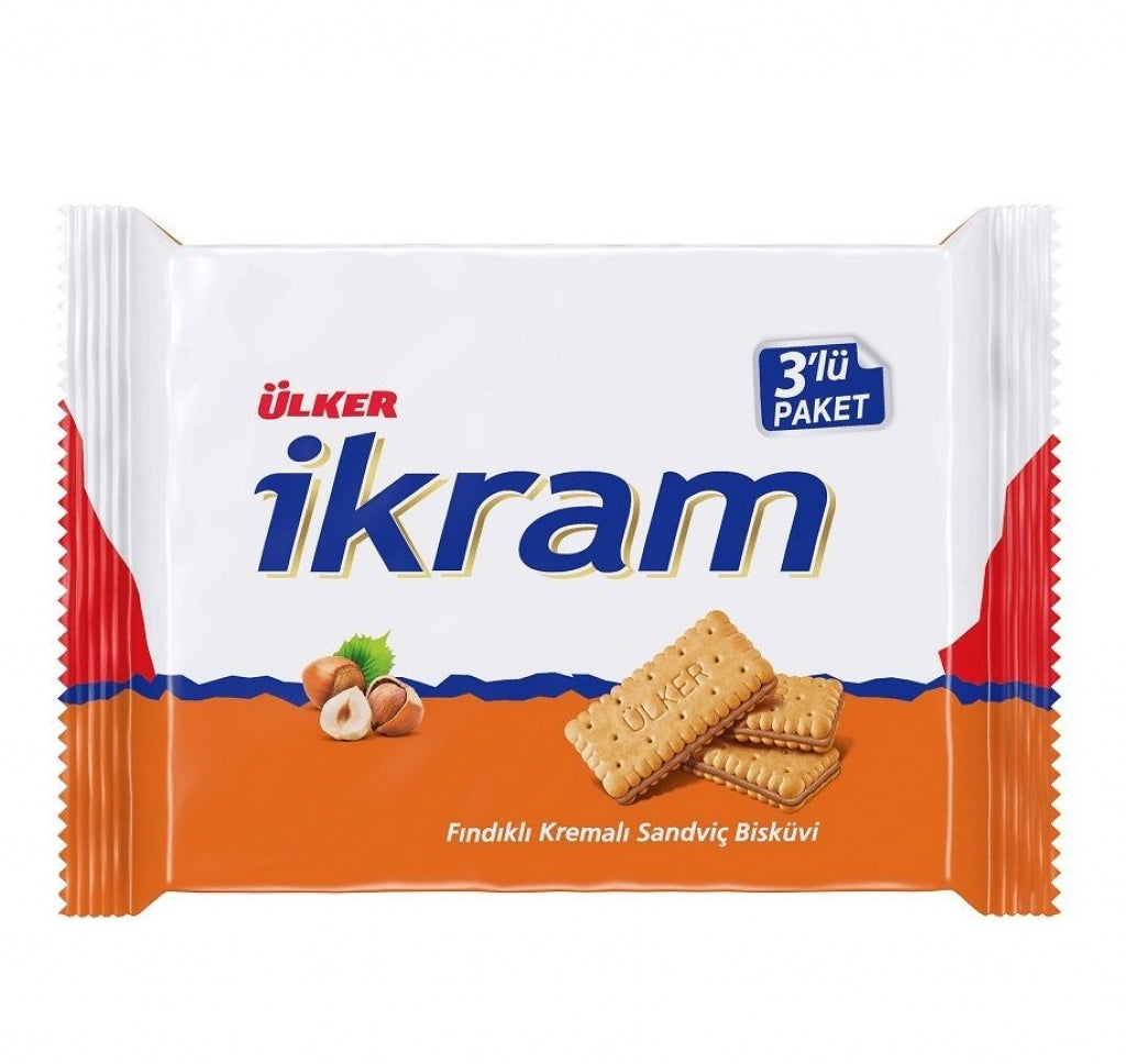 Ulker Ikram Biscuit W Hazelnut 252gr