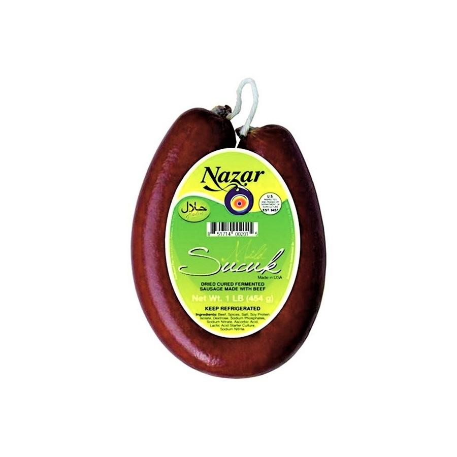 Nazar Beef Ring Sucuk Mild 1lbs